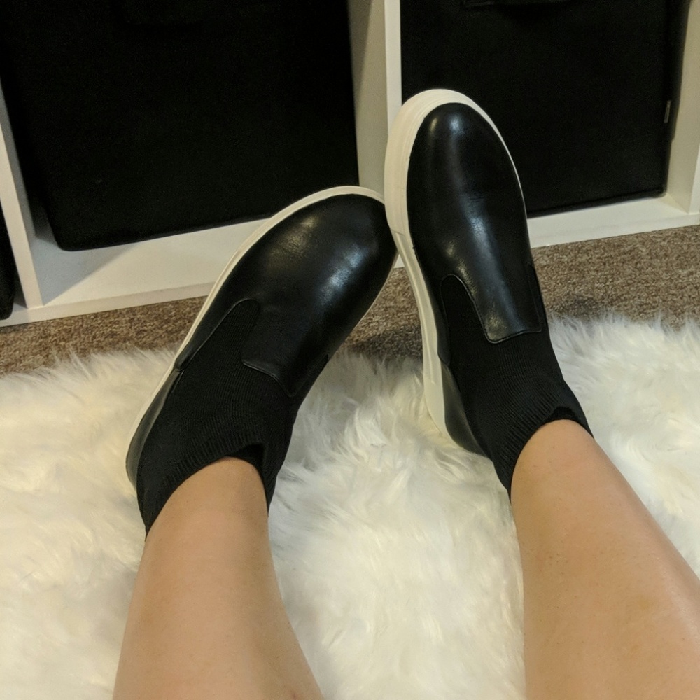 Zara sock style pull up Sneakers